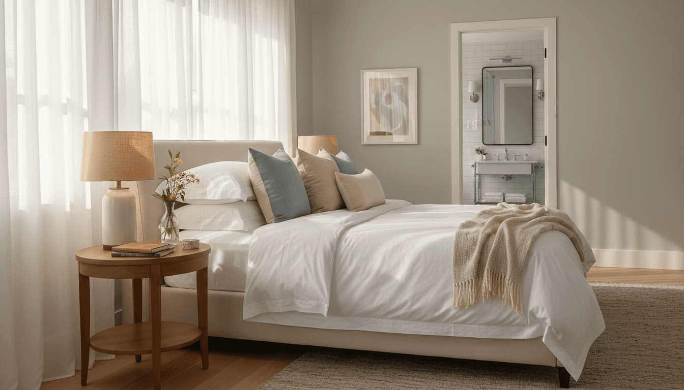 Modern en-suite room at Dralda House Accommodation in High Wycombe